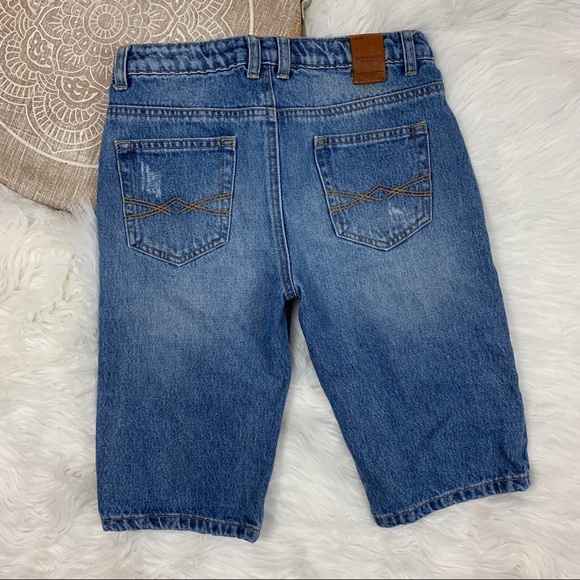 Emporio Armani Boys Denim Distressed Shorts - Picture 3 of 5